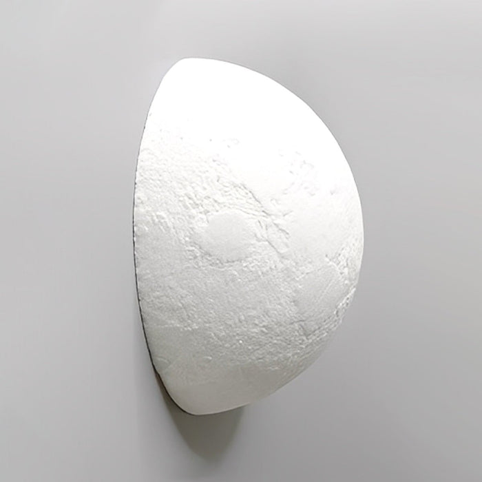 Solar Half Moon LED Wall Sconce, Waterproof IP65, Resin Housing, Dusk to Dawn, Patio/Porch/Garden