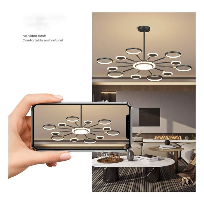 Arbitrary Multiple Circle LED Nordic Ceiling Lights Chandeliers Pendant Light