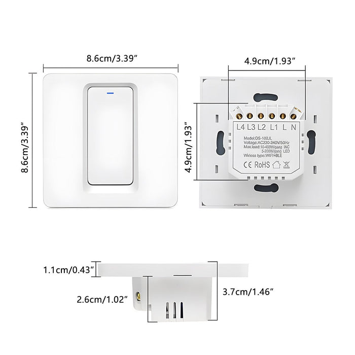 Smart Switch Light Control - Apple HomeKit / Siri Voice - CozyLife Smart Wall Switch