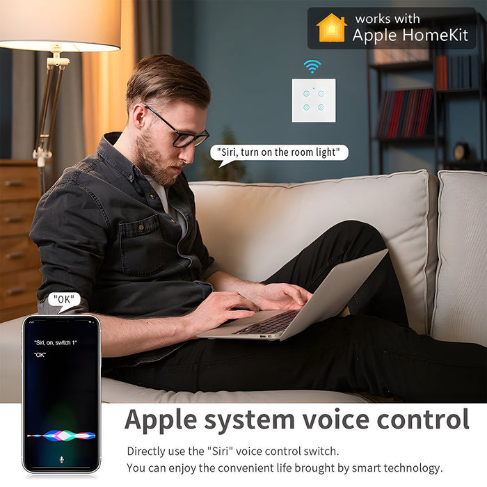 Smart Switch Light Control - Apple HomeKit / Siri Voice - CozyLife Smart Wall Switch