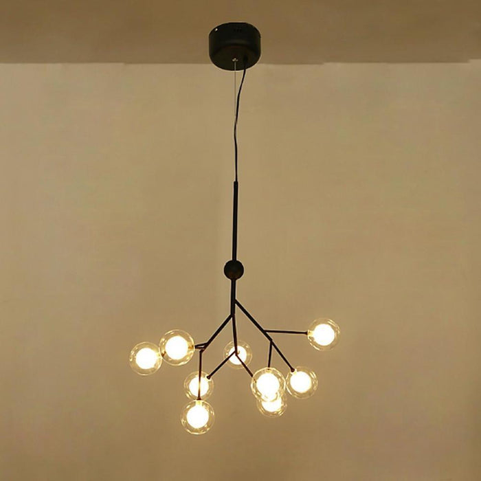 Nordic Style Sputnik Cluster Design Chandeliers Metal Kitchen Lighting Dining Room Lighting Ceiling Light 9 Bulbs