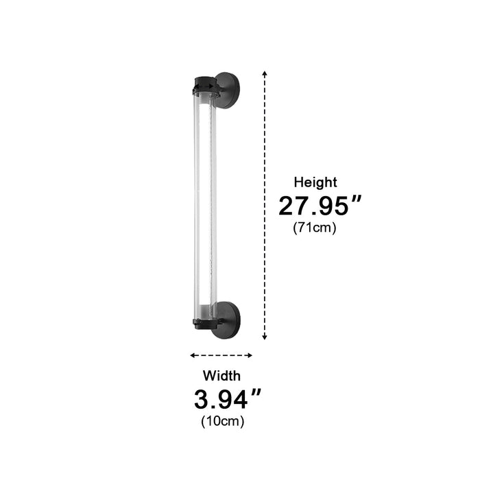 Industrial LED Strip Wall Sconce, Linear Neon Light Bar for Bar/Cafe/Home Decor, RGB Accent Lighting