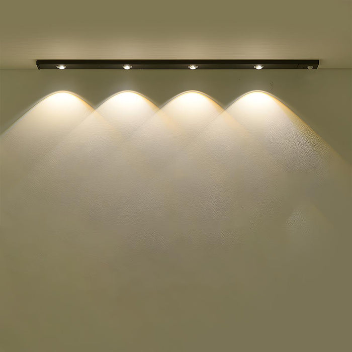 Intelligent Cat Eye Motion Sensor Cabinet Light - Dimmable, Wireless, Rechargeable LED Under Cabinet Lighting, Closet, Shelf