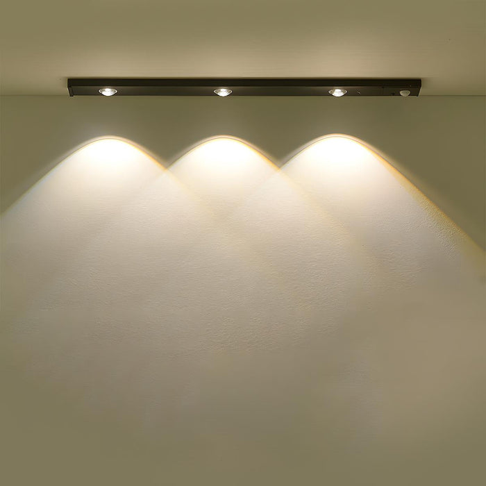 Intelligent Cat Eye Motion Sensor Cabinet Light - Dimmable, Wireless, Rechargeable LED Under Cabinet Lighting, Closet, Shelf