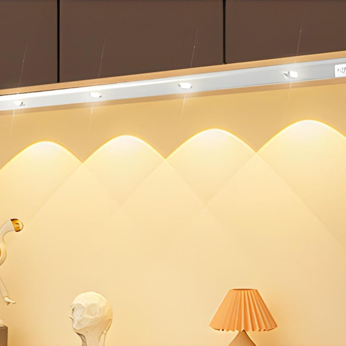Intelligent Cat Eye Motion Sensor Cabinet Light - Dimmable, Wireless, Rechargeable LED Under Cabinet Lighting, Closet, Shelf