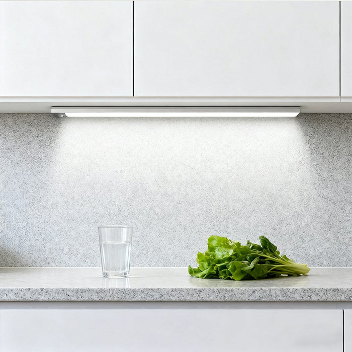 Ultra-Thin Motion Sensor Cabinet Light - Wireless Under-Cabinet LED Strip, USB Rechargeable for Kitchen, Closet, Pantry