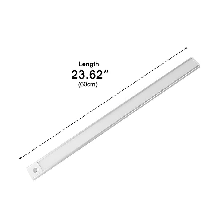 Ultra-Thin Motion Sensor Cabinet Light - Wireless Under-Cabinet LED Strip, USB Rechargeable for Kitchen, Closet, Pantry