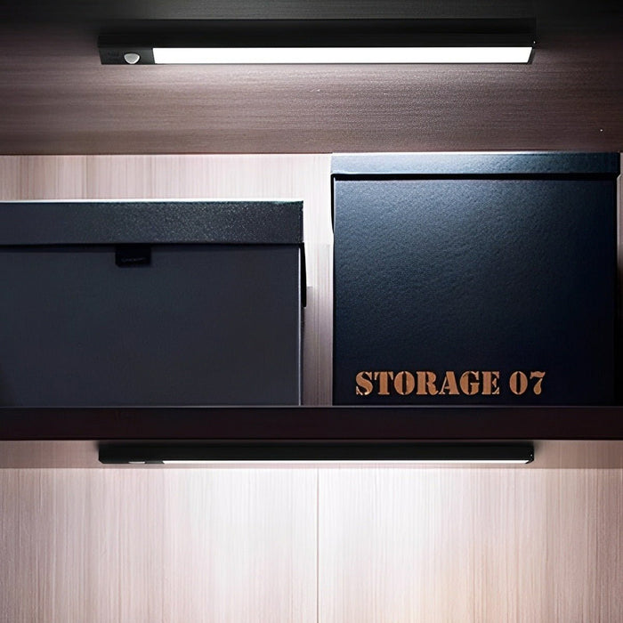 Ultra-Thin Motion Sensor Cabinet Light - Wireless Under-Cabinet LED Strip, USB Rechargeable for Kitchen, Closet, Pantry