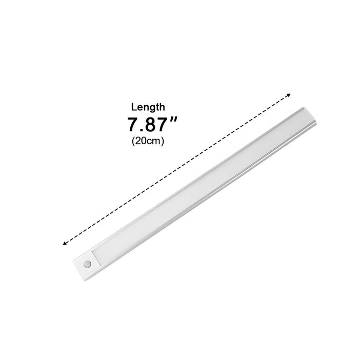 Ultra-Thin Motion Sensor Cabinet Light - Wireless Under-Cabinet LED Strip, USB Rechargeable for Kitchen, Closet, Pantry
