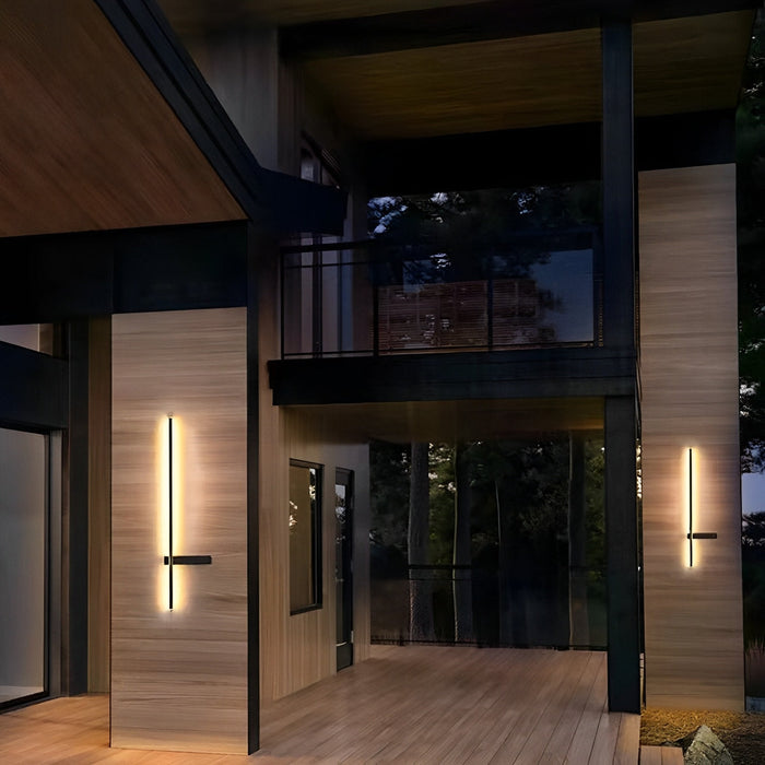 Outdoor Waterproof Wall Sconce - Interlaced Line Design, Aluminum Metal