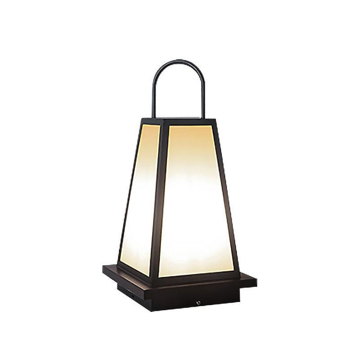 Portable Waterproof LED Black Retro Outdoor Light Lanterns Garden Lights