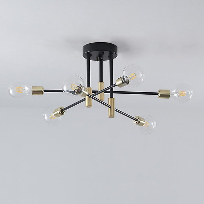 6-light LED Sputnik Design Nordic Flush Mount Lighting Chandelier