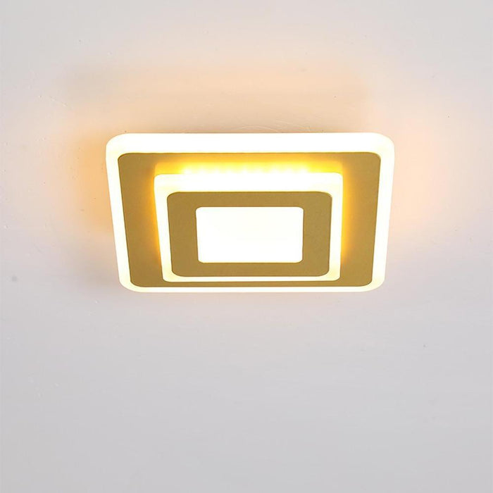 Multi Square LED Flush Mount Ceiling Fixture Light for Hallway Entryway