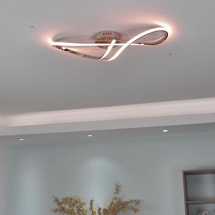 Waves Flush Mount Ceiling Light Arbitrary LED Light