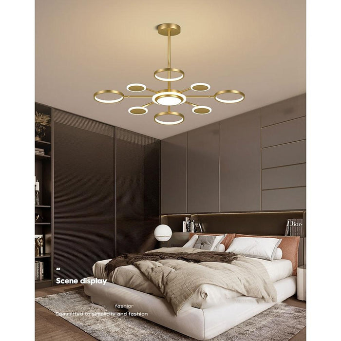 Arbitrary Multiple Circle LED Nordic Ceiling Lights Chandeliers Pendant Light
