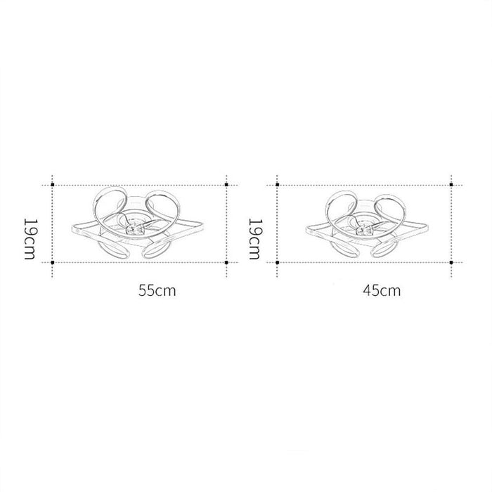 3 Bladed Cluster Modern Ceiling Fan with Light