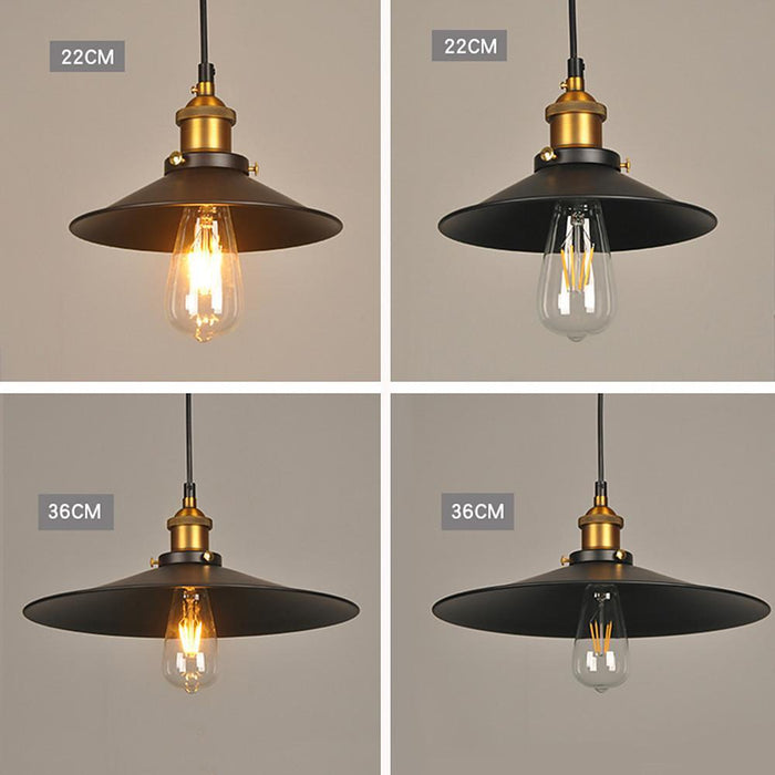 Metal Cone-shaped LED Industrial Style Pendant Lighting Island Lights