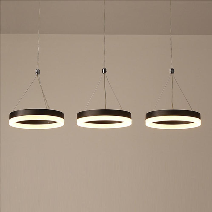 3 Circles Dimmable LED Adjustable Modern Chandeliers Pendant Light