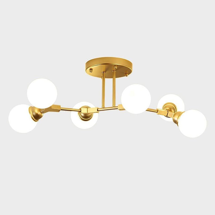 6-light Glass LED Modern Chandeliers Ceiling Lights Pendant Light