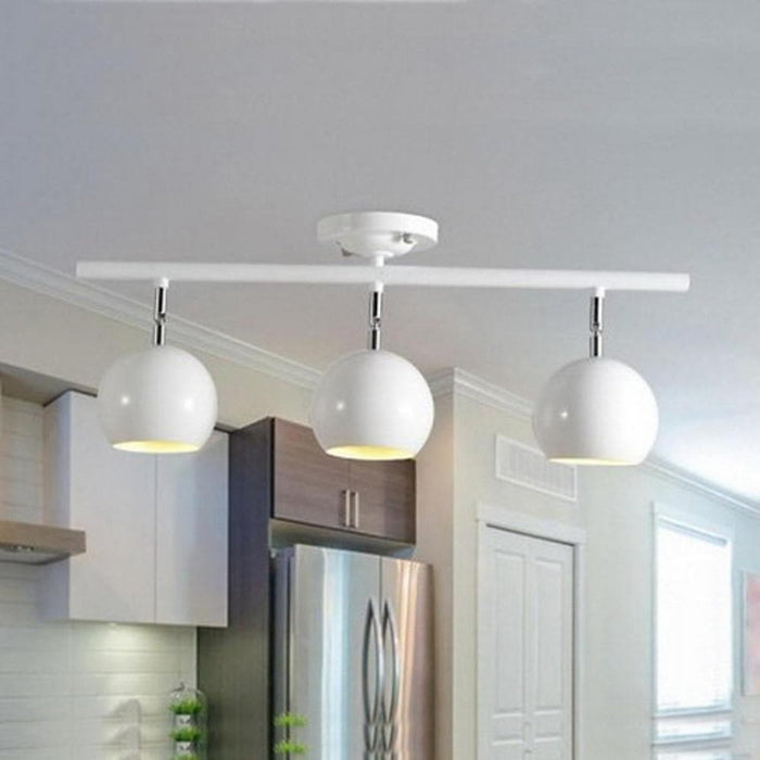 3-light Bowled Metal Flush Mount Downlight Ceiling Light
