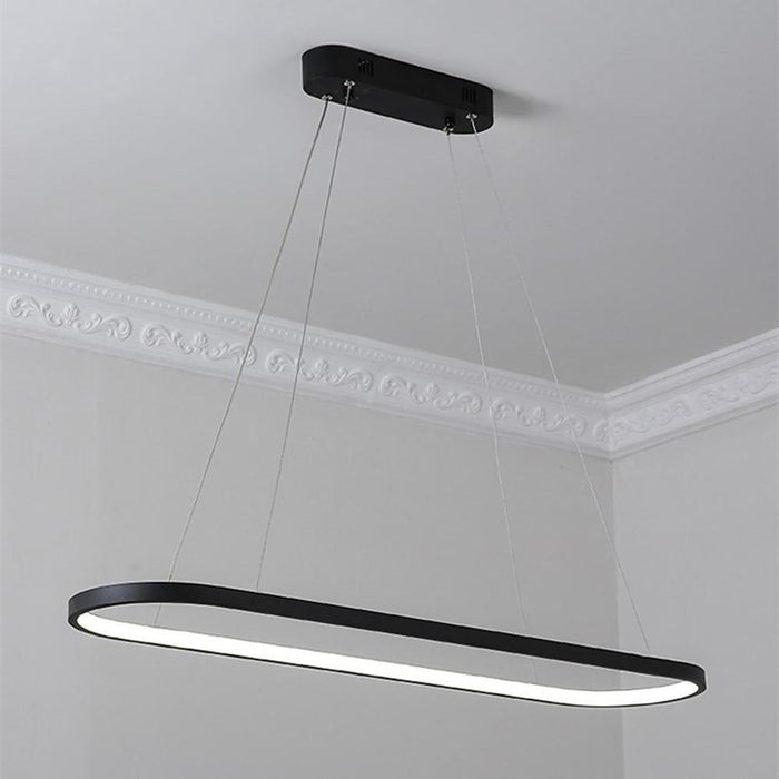 Rounded Rectangle Pendant Lights for Kitchen Acrylic Pendant Lighting