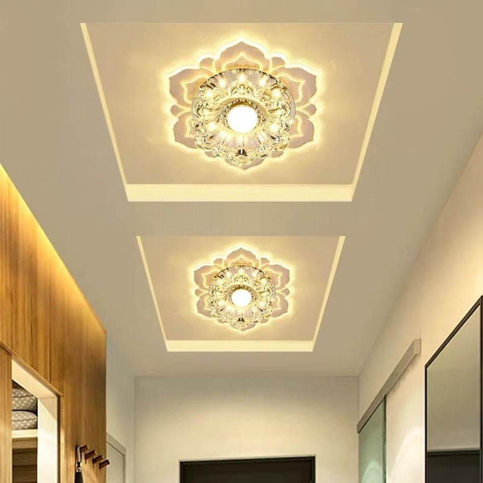 Floral Ornate LED Flush Mount Ceiling Light for Baby Kids