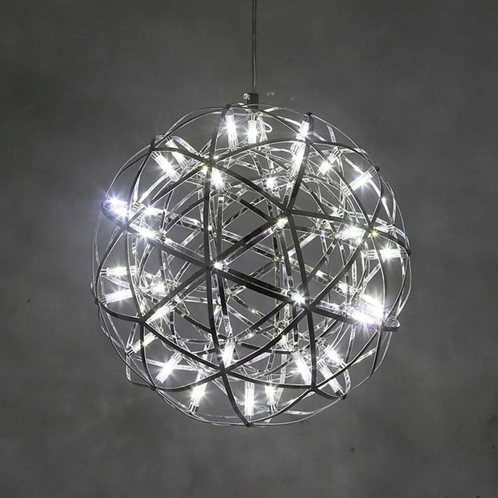 12'' Sphere Lantern Pendant LED Modern Metal Kitchen Island Ceiling Lighting