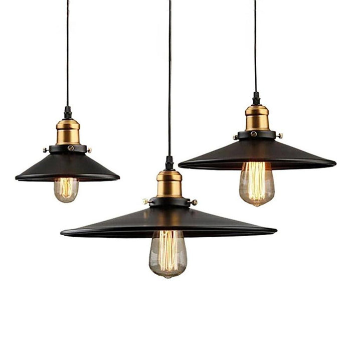 Metal Cone-shaped LED Industrial Style Pendant Lighting Island Lights