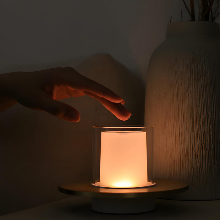 LED Dimmable Touch Sensitive Table Lamp - Rechargeable Cordless Design, Modern Accent Light