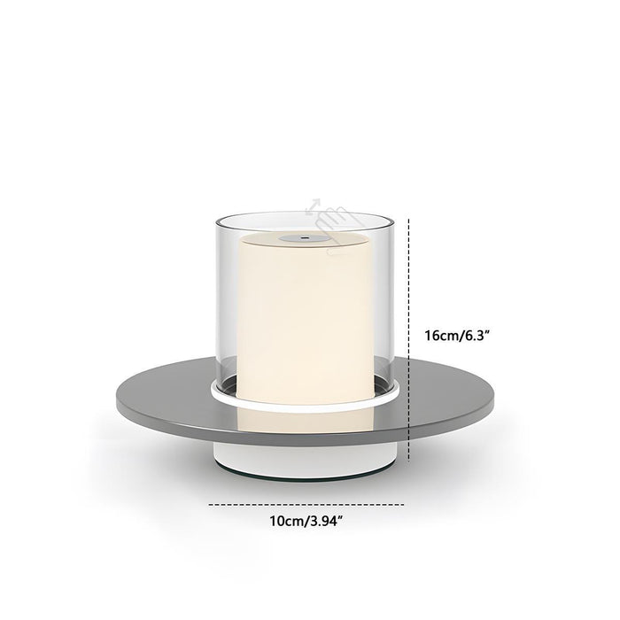 LED Dimmable Touch Sensitive Table Lamp - Rechargeable Cordless Design, Modern Accent Light