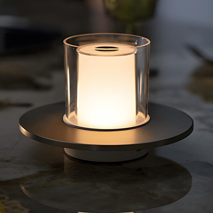 LED Dimmable Touch Sensitive Table Lamp - Rechargeable Cordless Design, Modern Accent Light