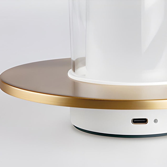 LED Dimmable Touch Sensitive Table Lamp - Rechargeable Cordless Design, Modern Accent Light