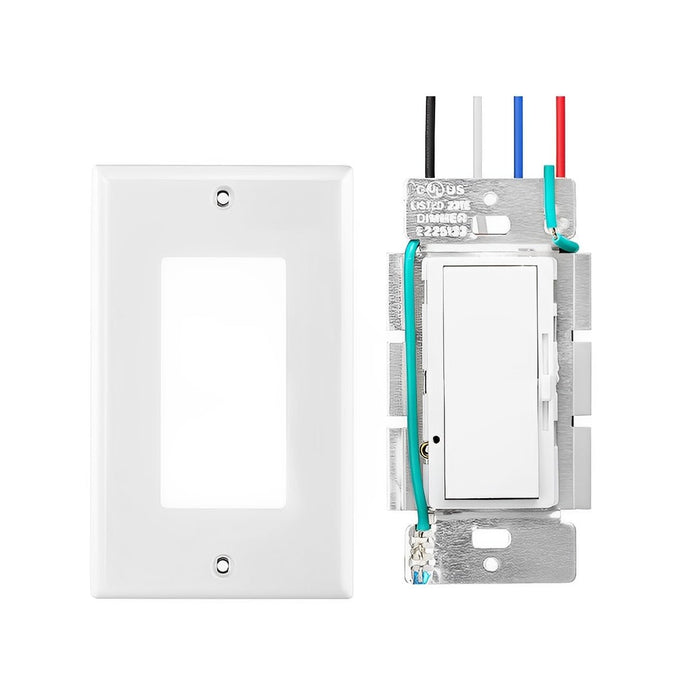 LED Light Dimmer Switch - Triac Wall Controller - Smooth Brightness Adjustment for Indoor LED Fixtures