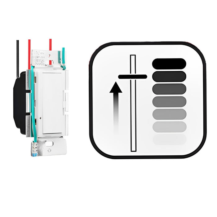LED Light Dimmer Switch - Triac Wall Controller - Smooth Brightness Adjustment for Indoor LED Fixtures
