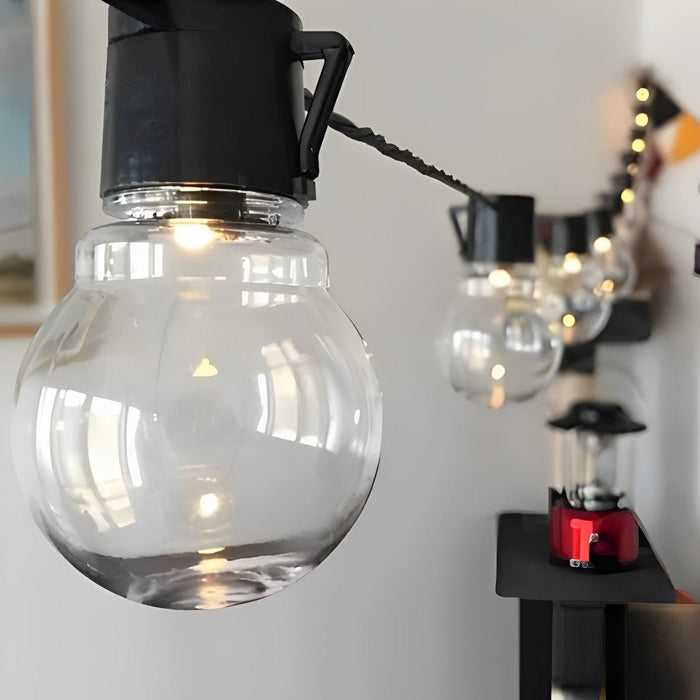 Solar-Powered Outdoor String Lights - Waterproof Shatterproof Globe Bulbs for Patio, Garden, Backyard, Bistro, Party