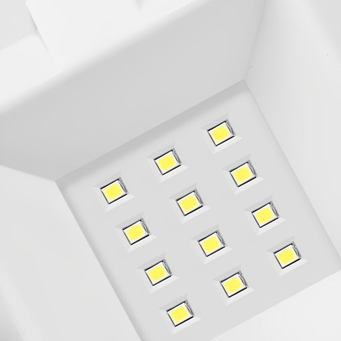LED Square Outdoor Wall Light - Solar Powered, Waterproof, Dusk-to-Dawn Sensor, Modern Design