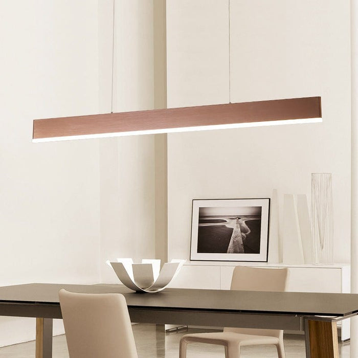 Linear Mini Chandelier Aluminum Island Kitchen Dining Room Ceiling Light