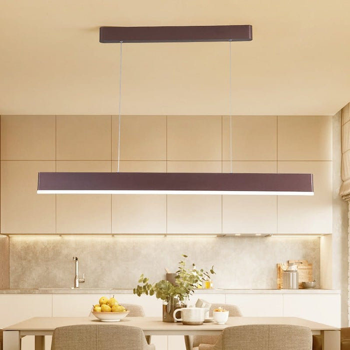 Linear Mini Chandelier Aluminum Island Kitchen Dining Room Ceiling Light