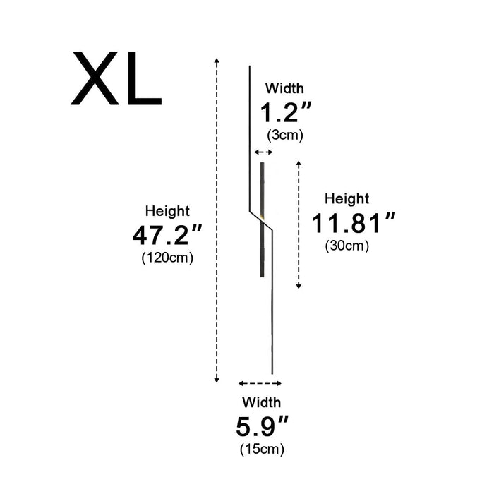 Linear Bar Wall Sconce - Modern Minimalist LED Wall Light for Hallway, Bedroom, Living Room Accent Lighting