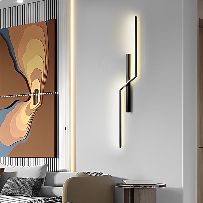 Linear Bar Wall Sconce - Modern Minimalist LED Wall Light for Hallway, Bedroom, Living Room Accent Lighting