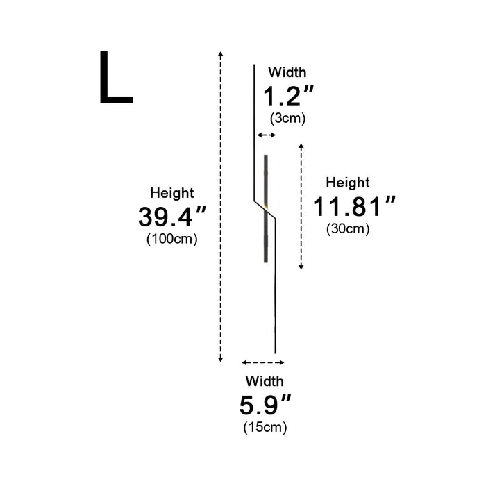 Linear Bar Wall Sconce - Modern Minimalist LED Wall Light for Hallway, Bedroom, Living Room Accent Lighting