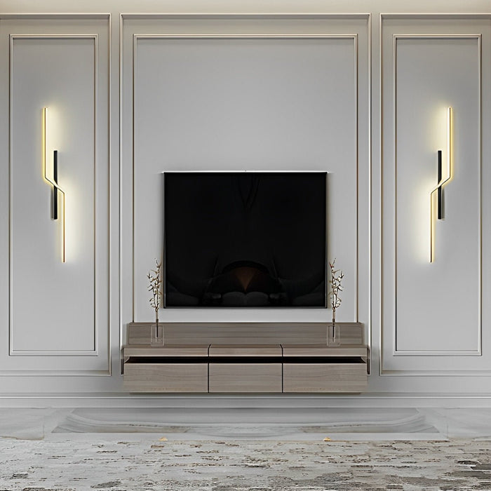 Linear Bar Wall Sconce - Modern Minimalist LED Wall Light for Hallway, Bedroom, Living Room Accent Lighting