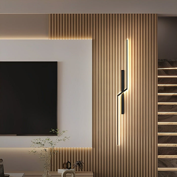 Linear Bar Wall Sconce - Modern Minimalist LED Wall Light for Hallway, Bedroom, Living Room Accent Lighting