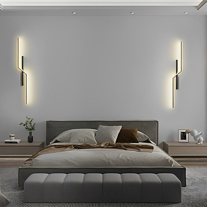 Linear Bar Wall Sconce - Modern Minimalist LED Wall Light for Hallway, Bedroom, Living Room Accent Lighting