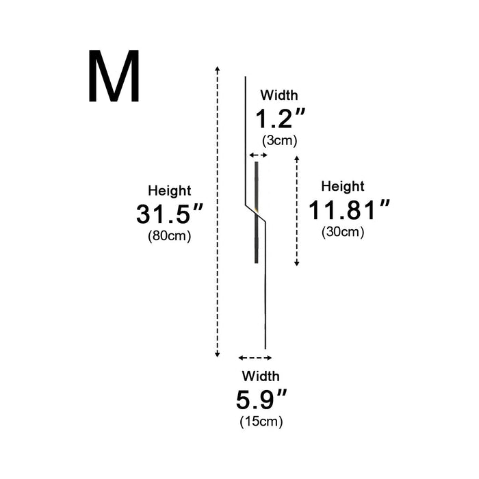 Linear Bar Wall Sconce - Modern Minimalist LED Wall Light for Hallway, Bedroom, Living Room Accent Lighting