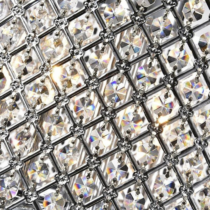 Electroplated Metal Crystal LED Country Chandeliers Kitchen Pendant Light