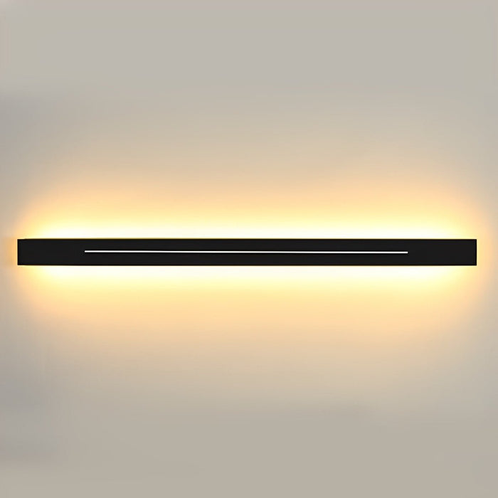 Long Strip Dimmable LED Wall Sconce - Modern Minimalist Iron + Acrylic Lighting for Bedroom, Living Room, Bedside