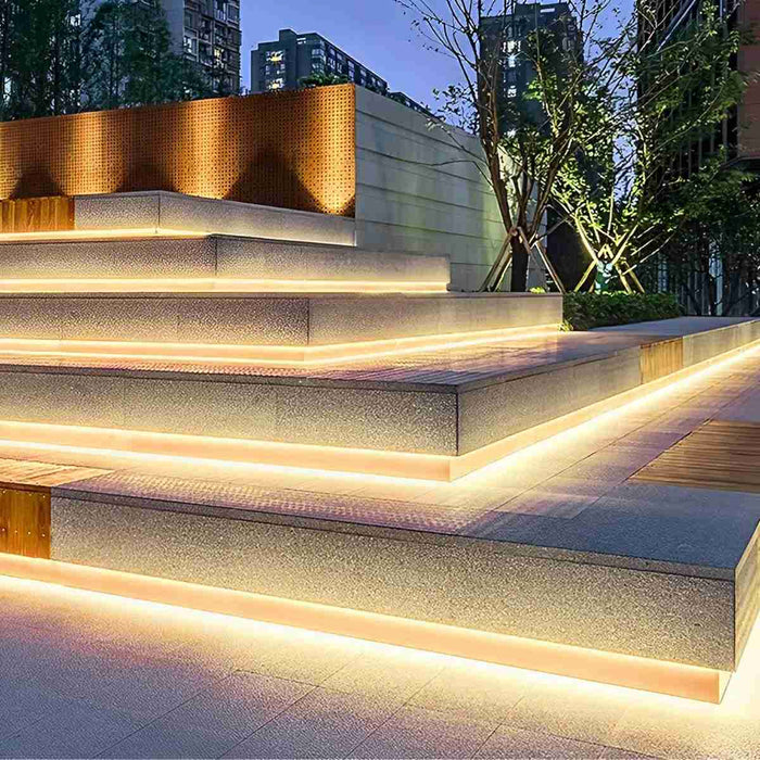 Flexible LED Linear Light - Waterproof Underwater Outdoor Recessed Strip - Seamless Illumination