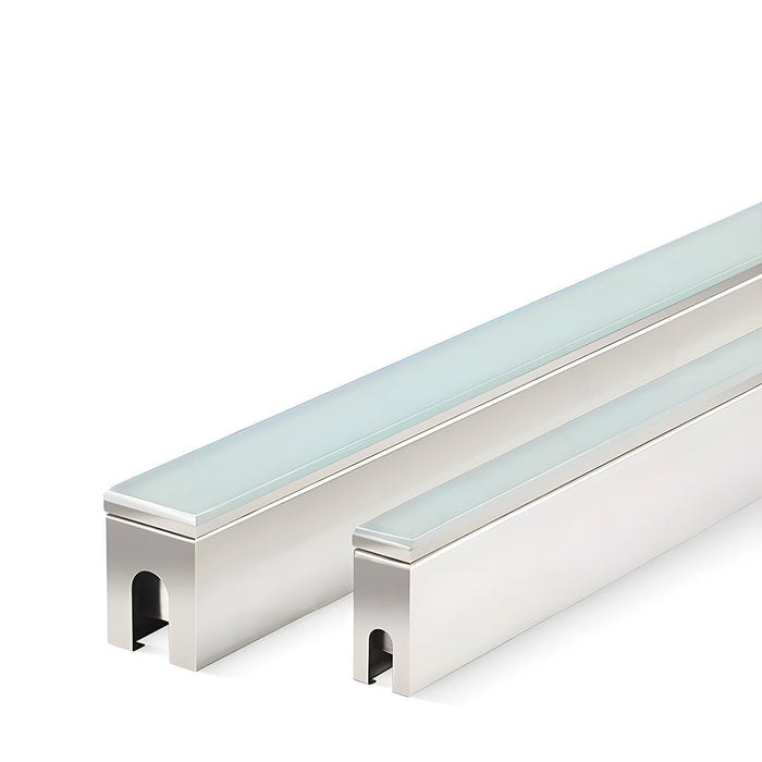 Low Voltage Waterproof Outdoor Recessed LED Strip Light - In-Ground Stainless Steel Linear Lighting, Garden/Yard Accent