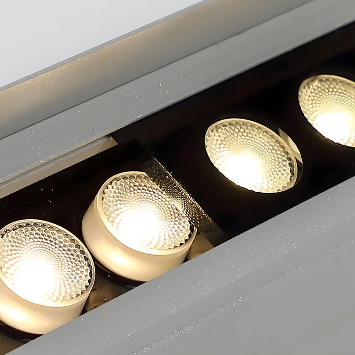 Outdoor Recessed LED Wall Washer Light - RGB Dimmable, Low Voltage, Waterproof